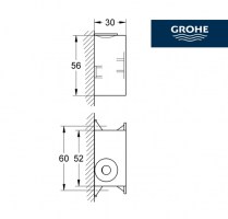 MEDIDAS CAJA DE CONEXION GROHE